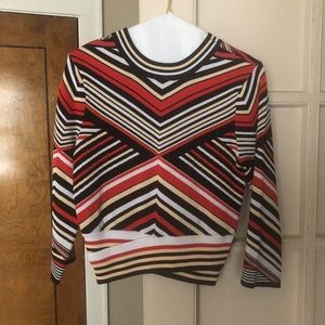 Striped sweater 3/4 sleeve
